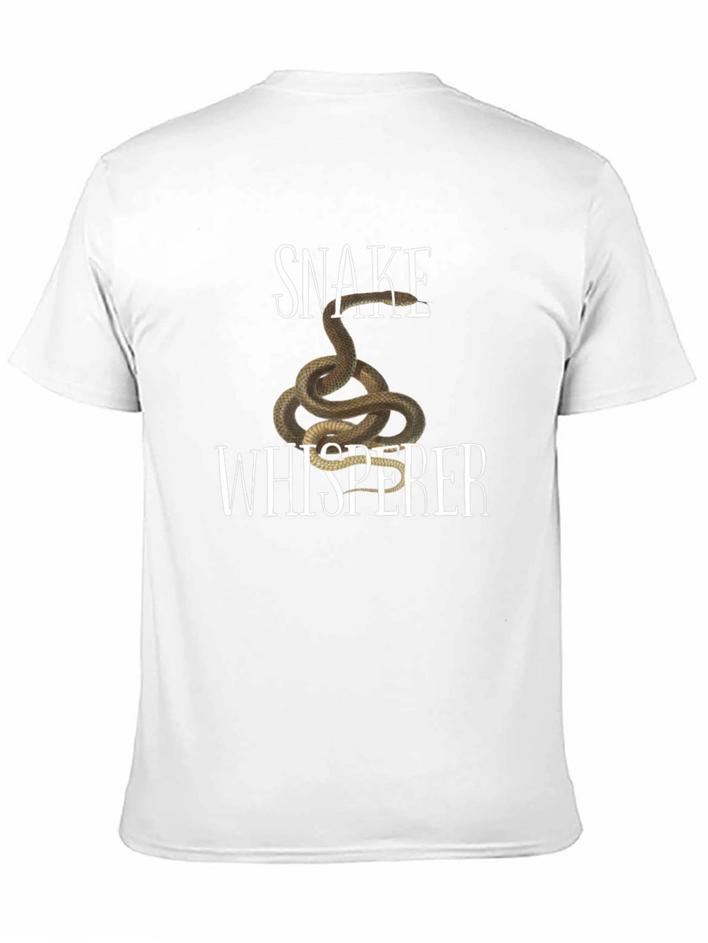 Snake Whisperer Graphic Tee - Black Cotton T-Shirt