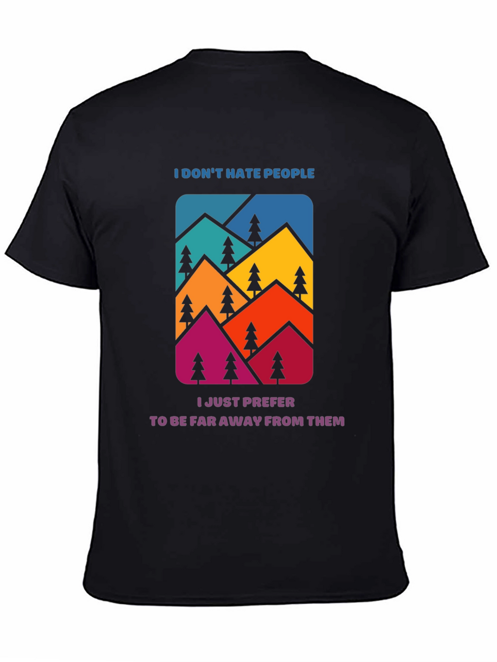 Mountains Graphic Tee - Introvert Funny T-Shirt