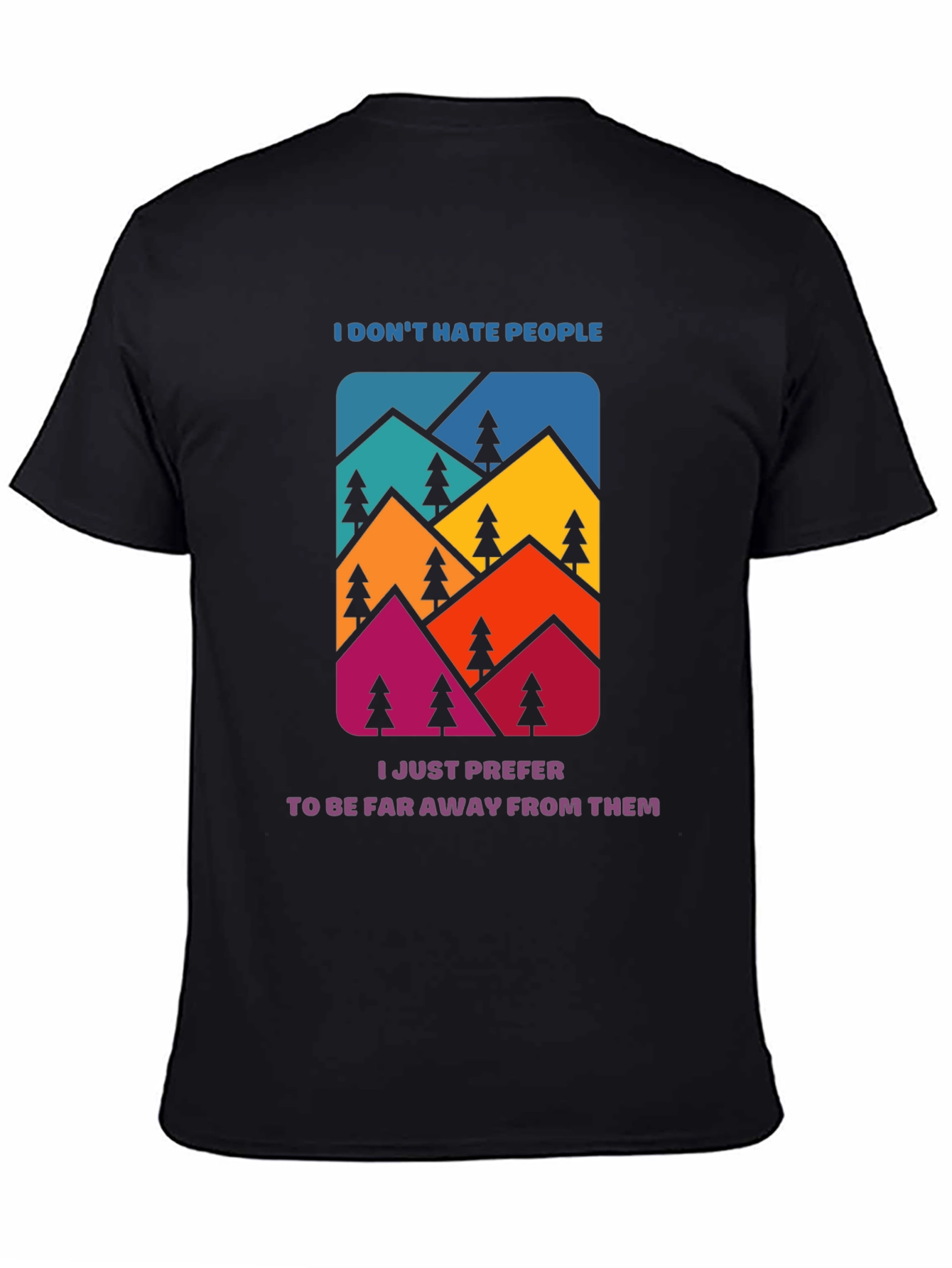 Mountains Graphic Tee - Introvert Funny T-Shirt