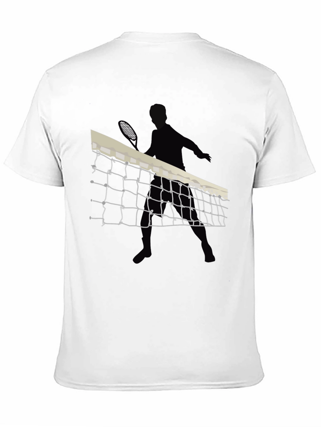 Tennis Player Graphic Black Tee