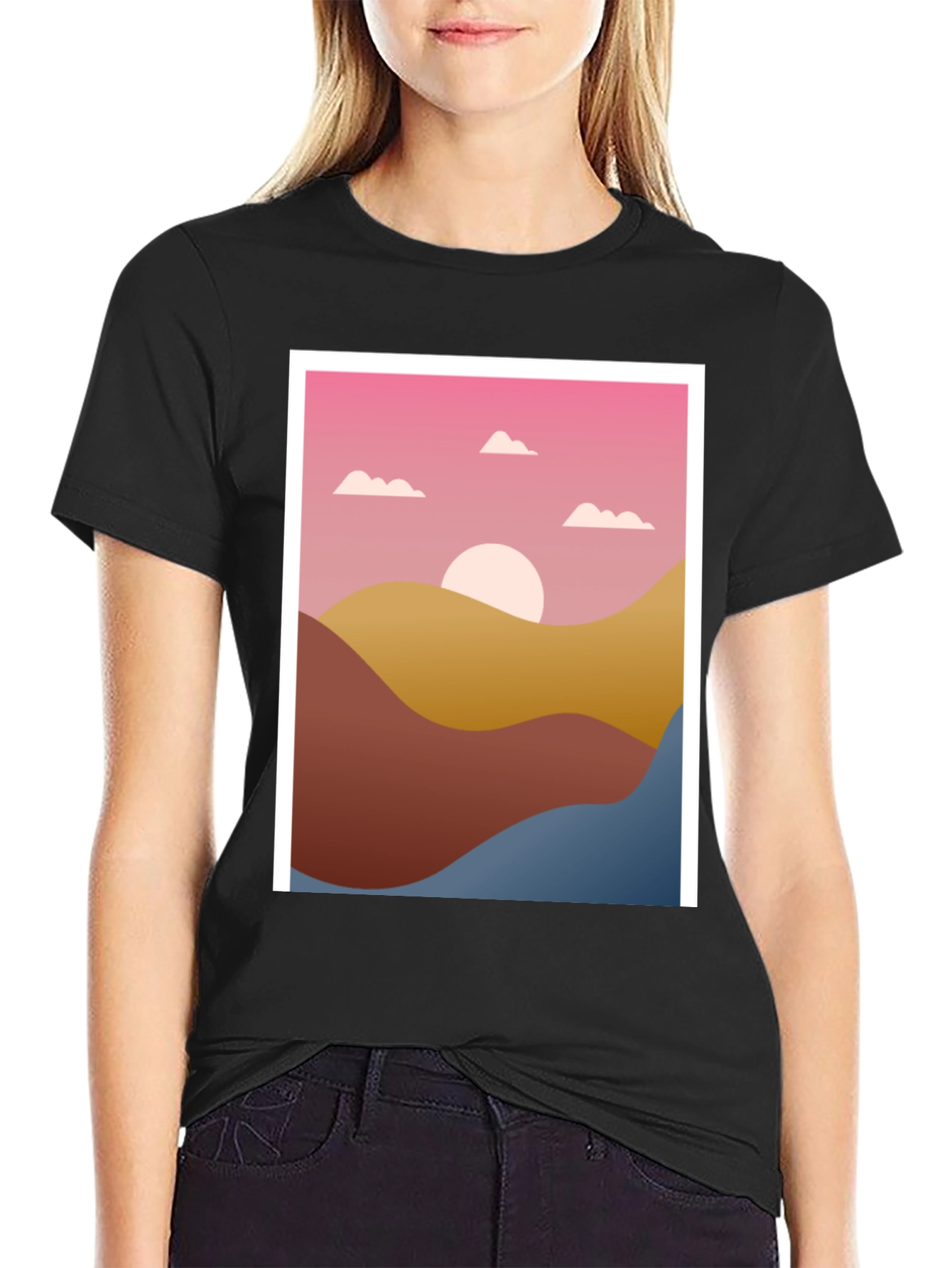 Sunset Graphic Tee - Stylish Comfort