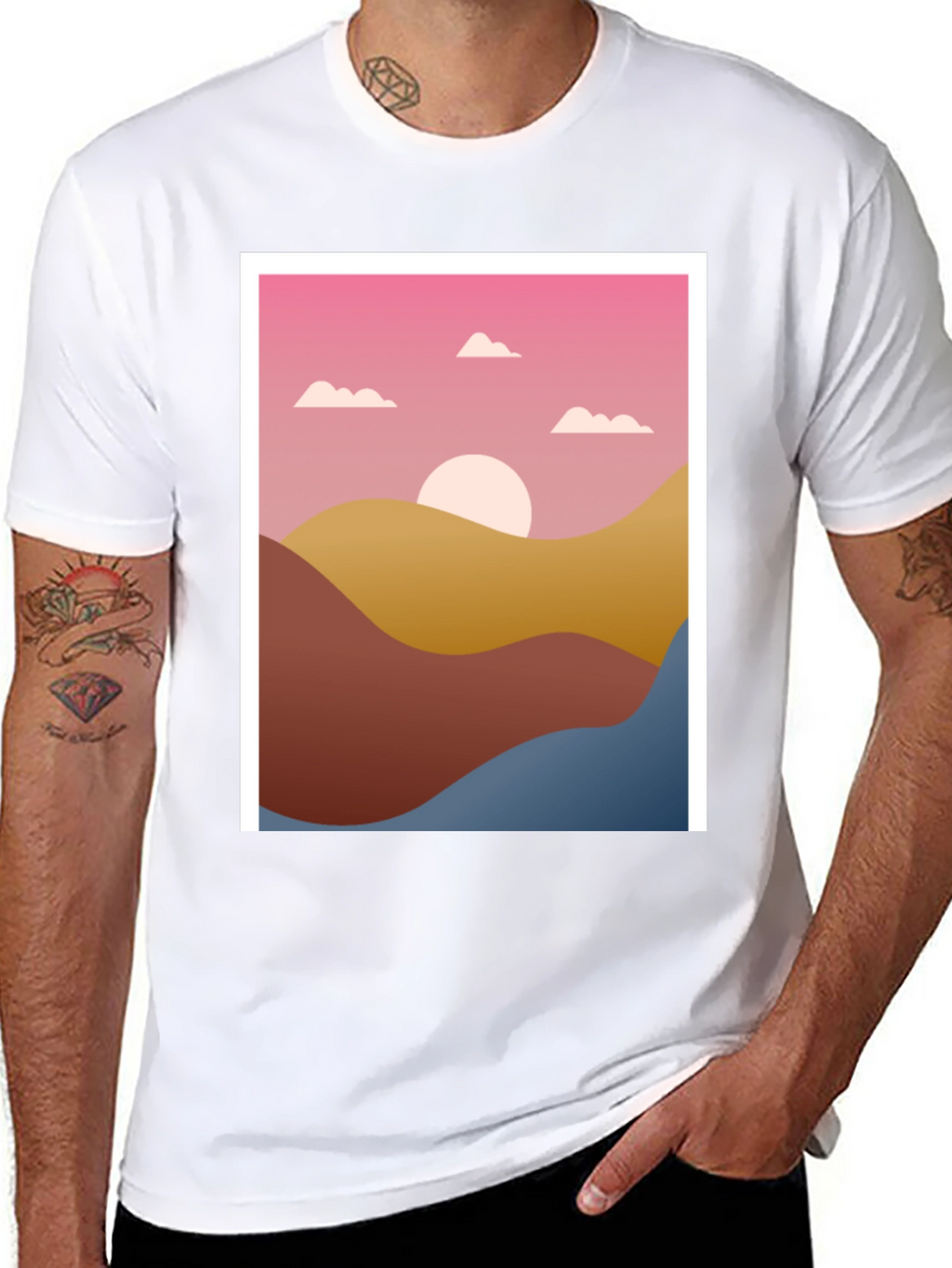 Sunset Graphic Tee - Stylish Comfort