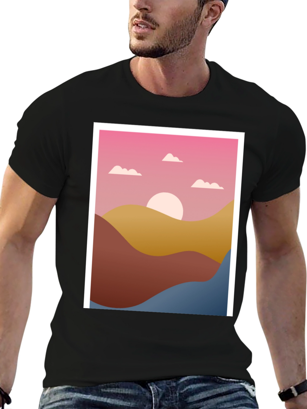 Sunset Graphic Tee - Stylish Comfort