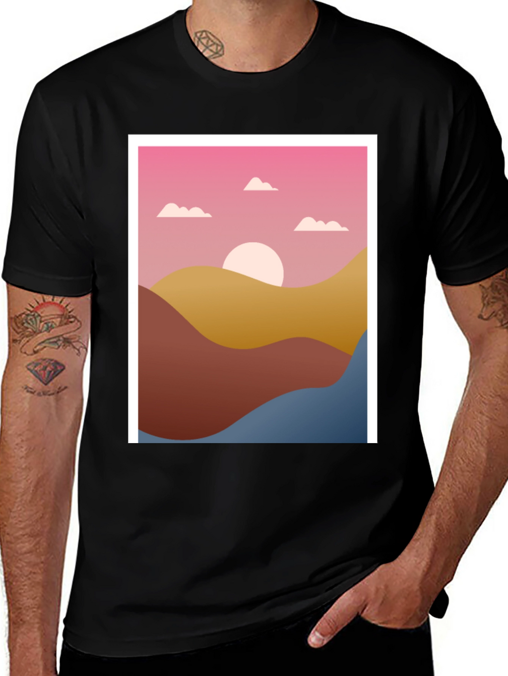 Sunset Graphic Tee - Stylish Comfort