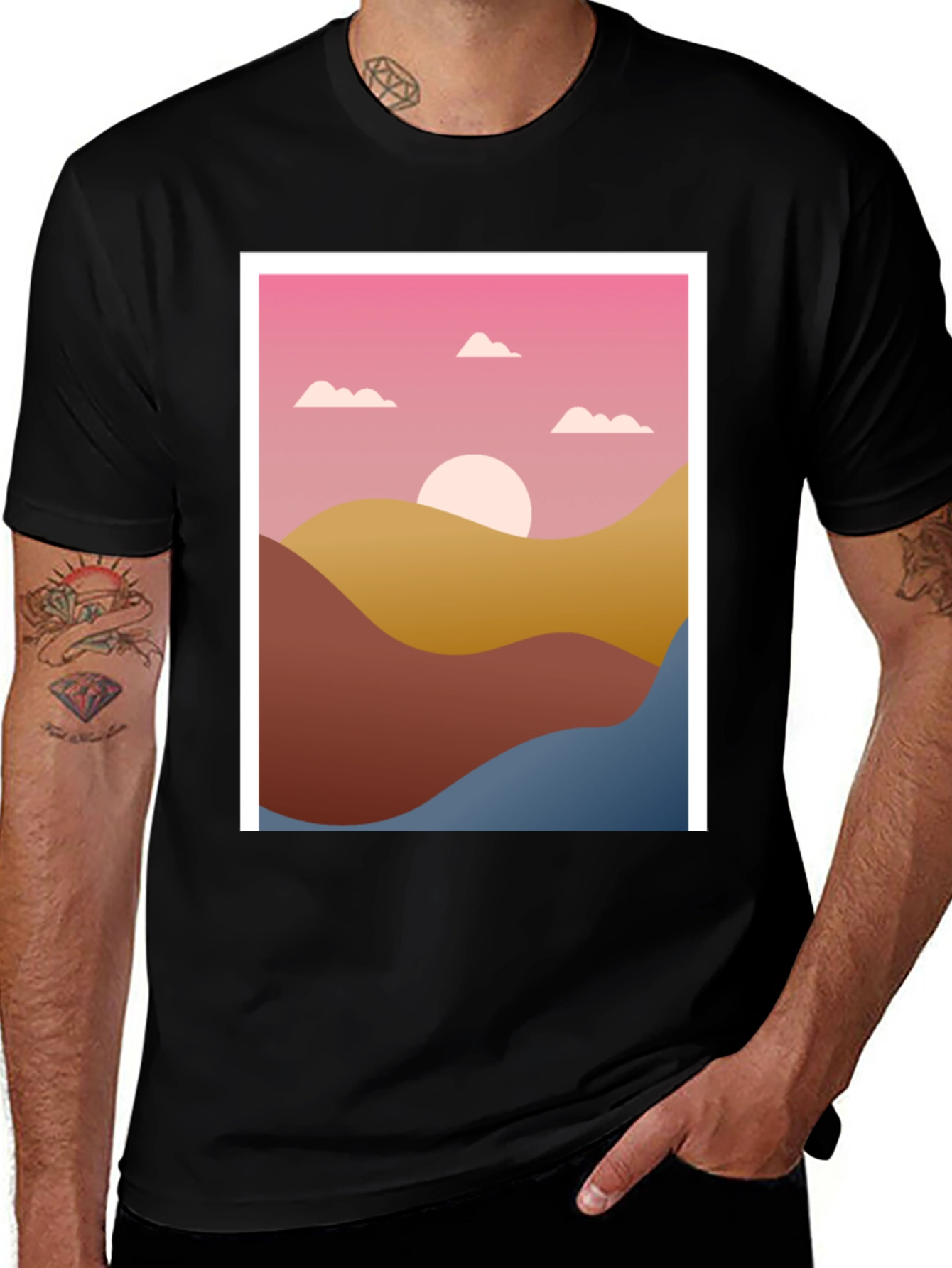 Sunset Graphic Tee - Stylish Comfort