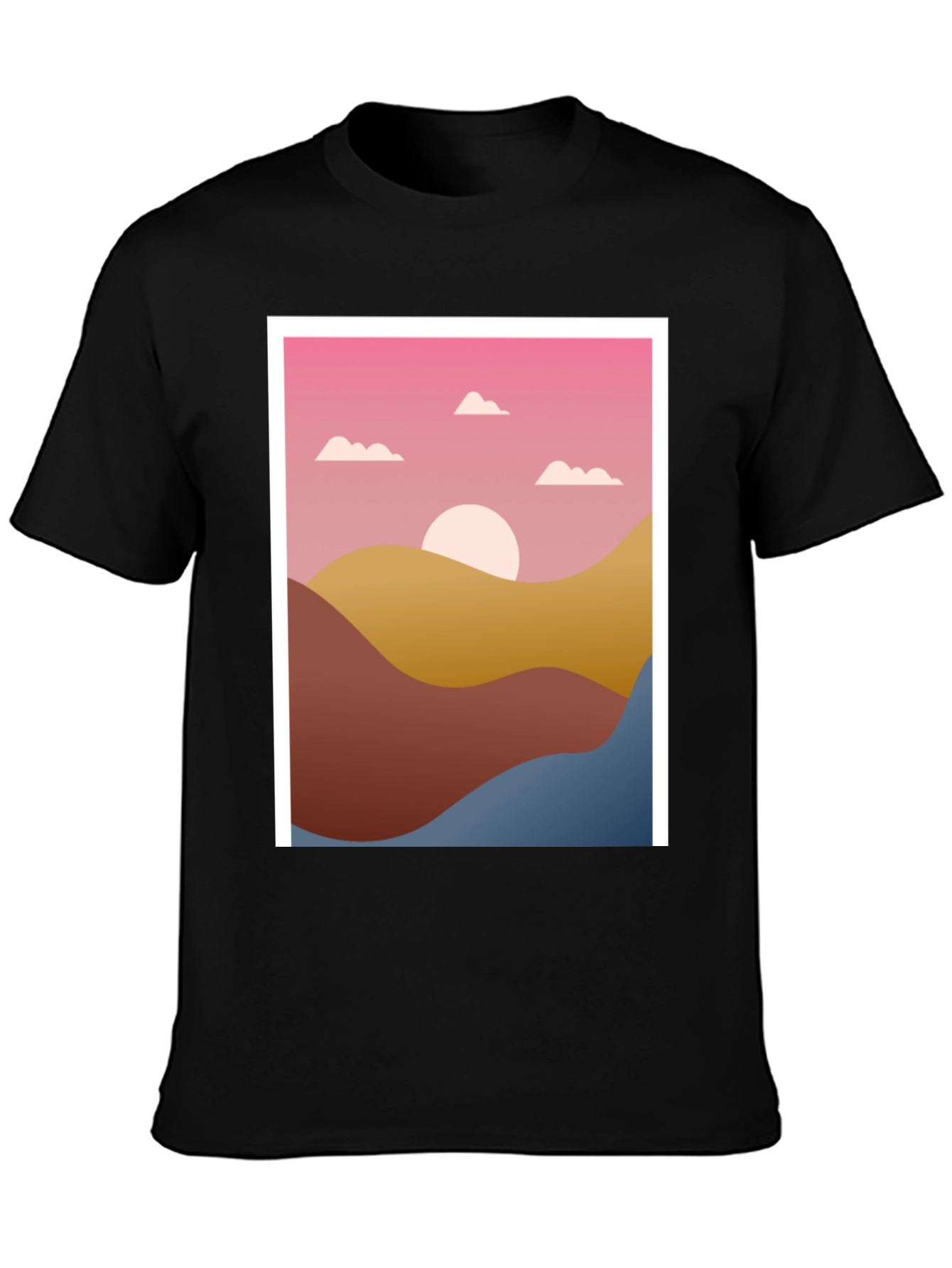 Sunset Graphic Tee - Stylish Comfort