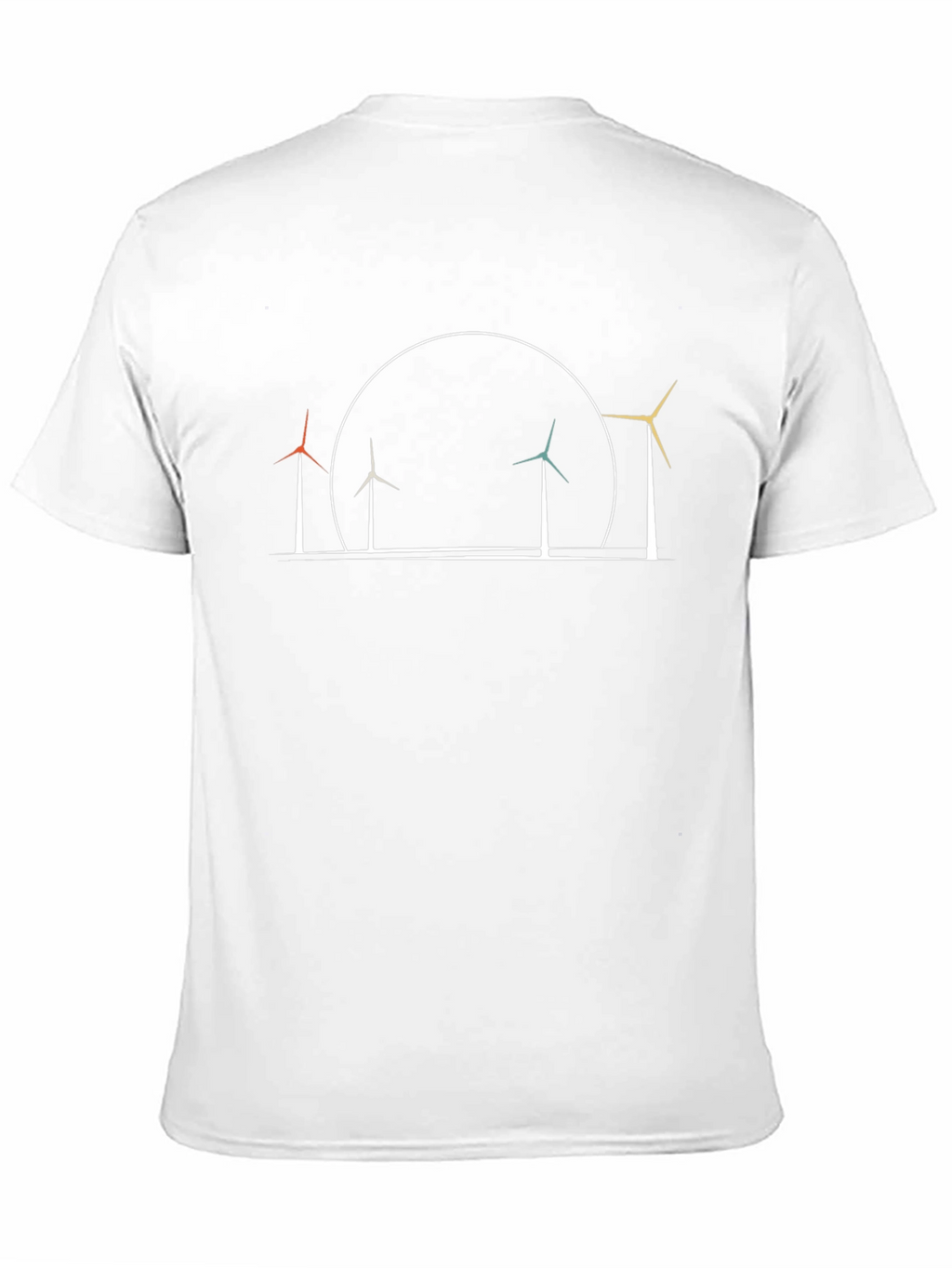 Wind Turbine Graphic Tee - Eco Friendly Design