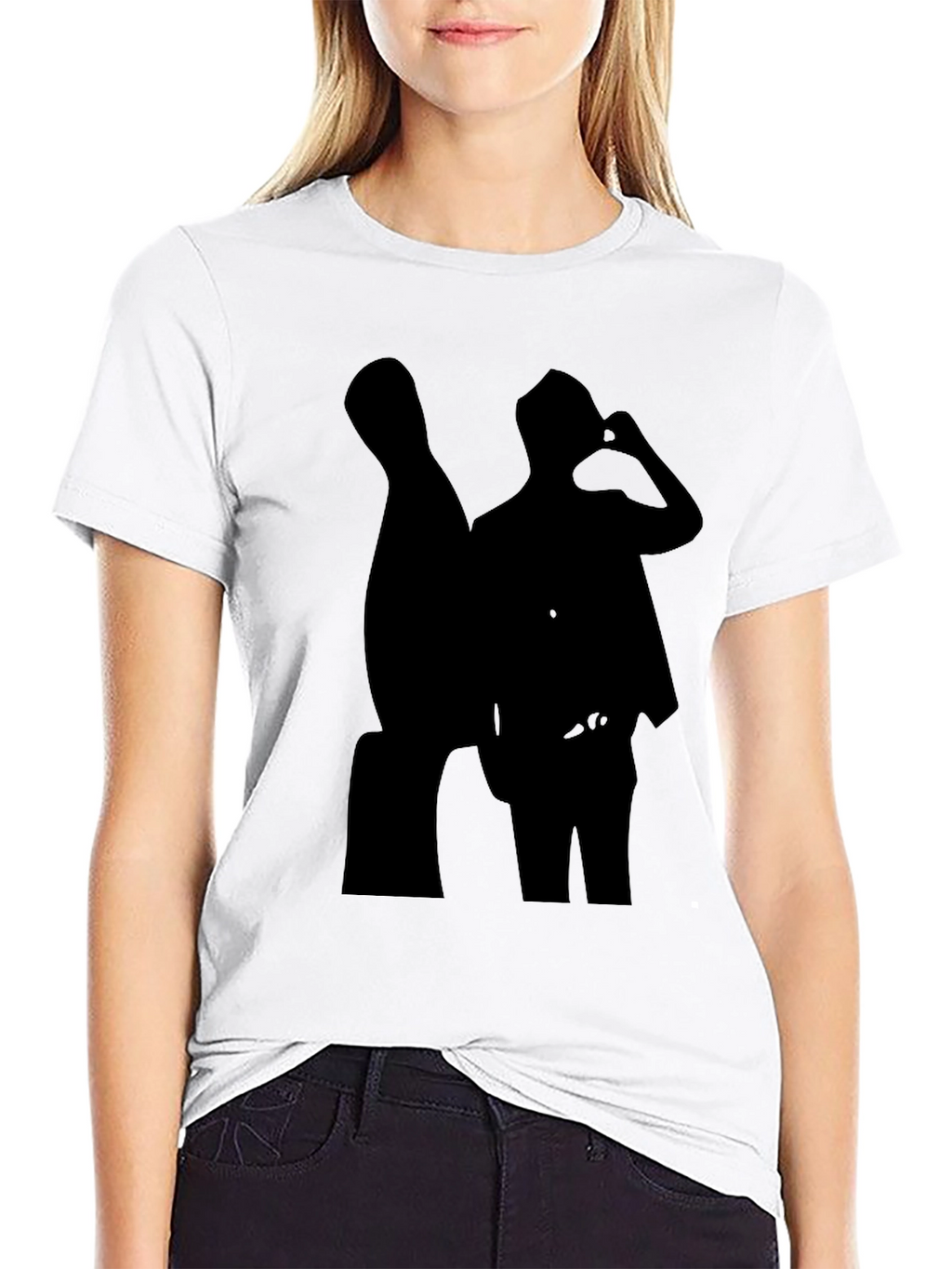 Silhouette Tee: Cool Black Graphic T-Shirt