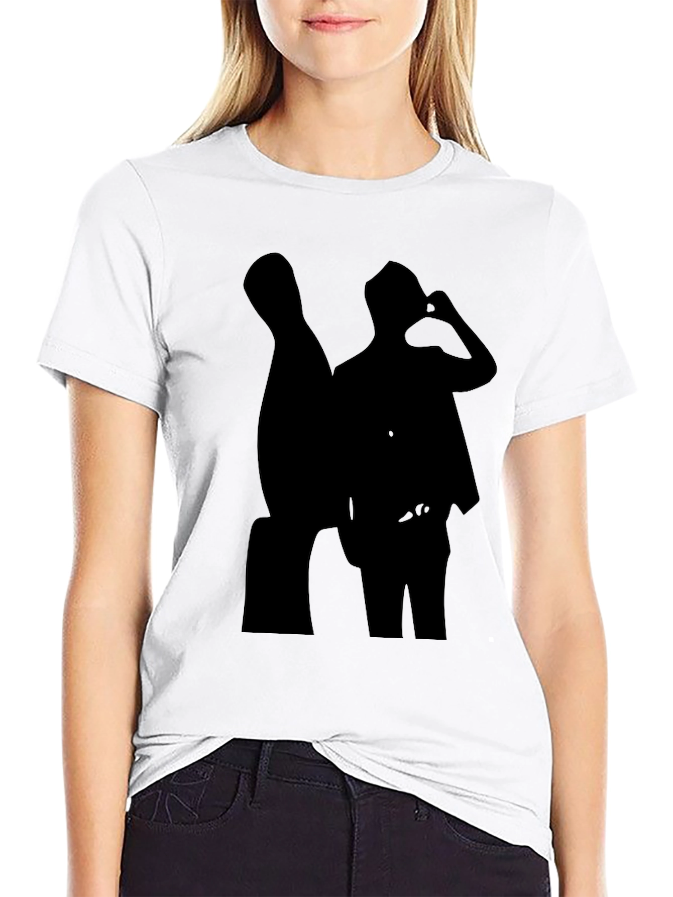 Silhouette Tee: Cool Black Graphic T-Shirt