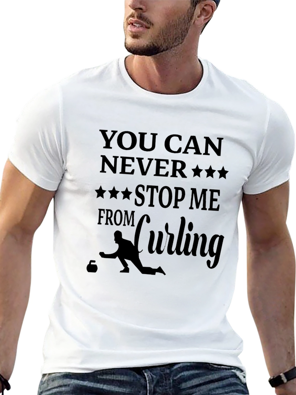 Curling Fan T-Shirt: You Can Never Stop Me