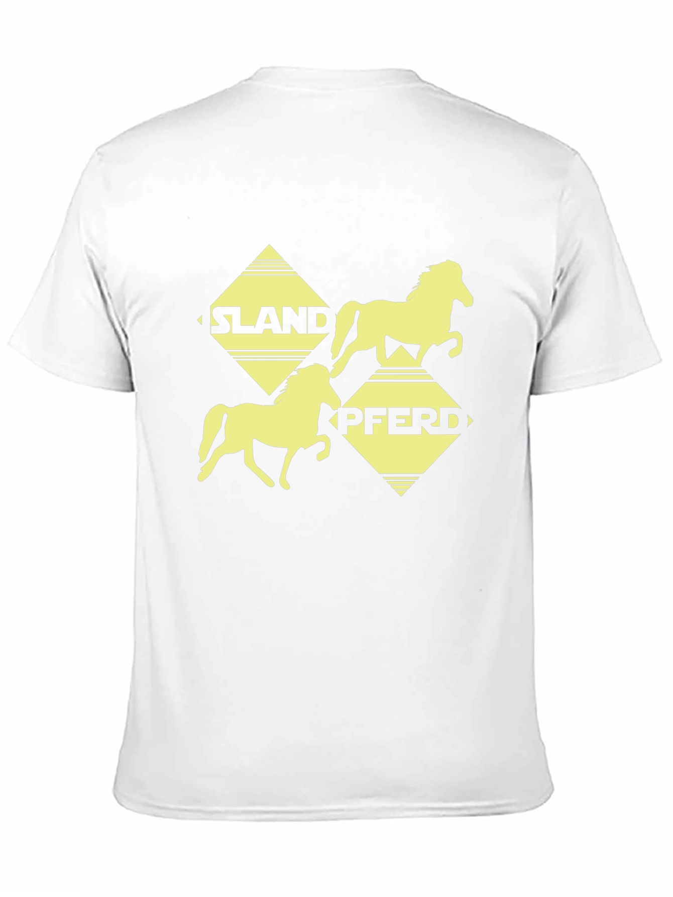 Islandpferd Graphic Tee - Black Cotton T-Shirt