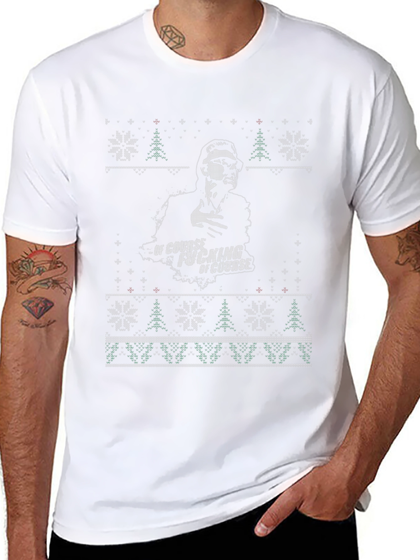 Of Course Ugly Christmas Sweater T-Shirt