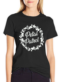 Petal Patrol Floral Wreath Graphic Tee
