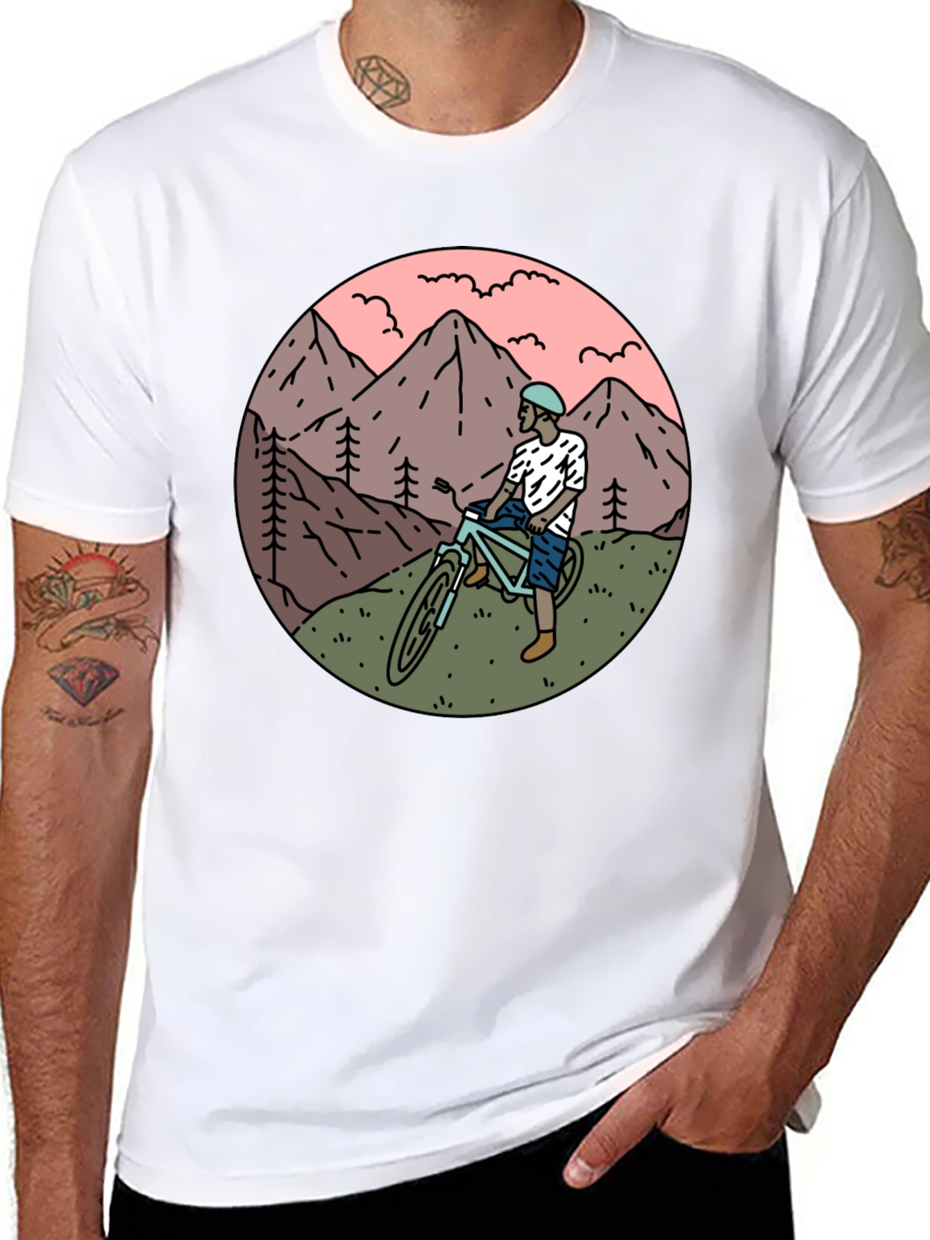 Mountain Biker Graphic Tee - Adventure Ready!