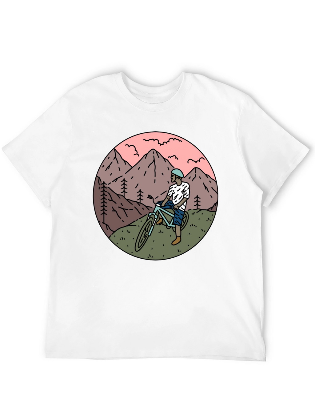 Mountain Biker Graphic Tee - Adventure Ready!