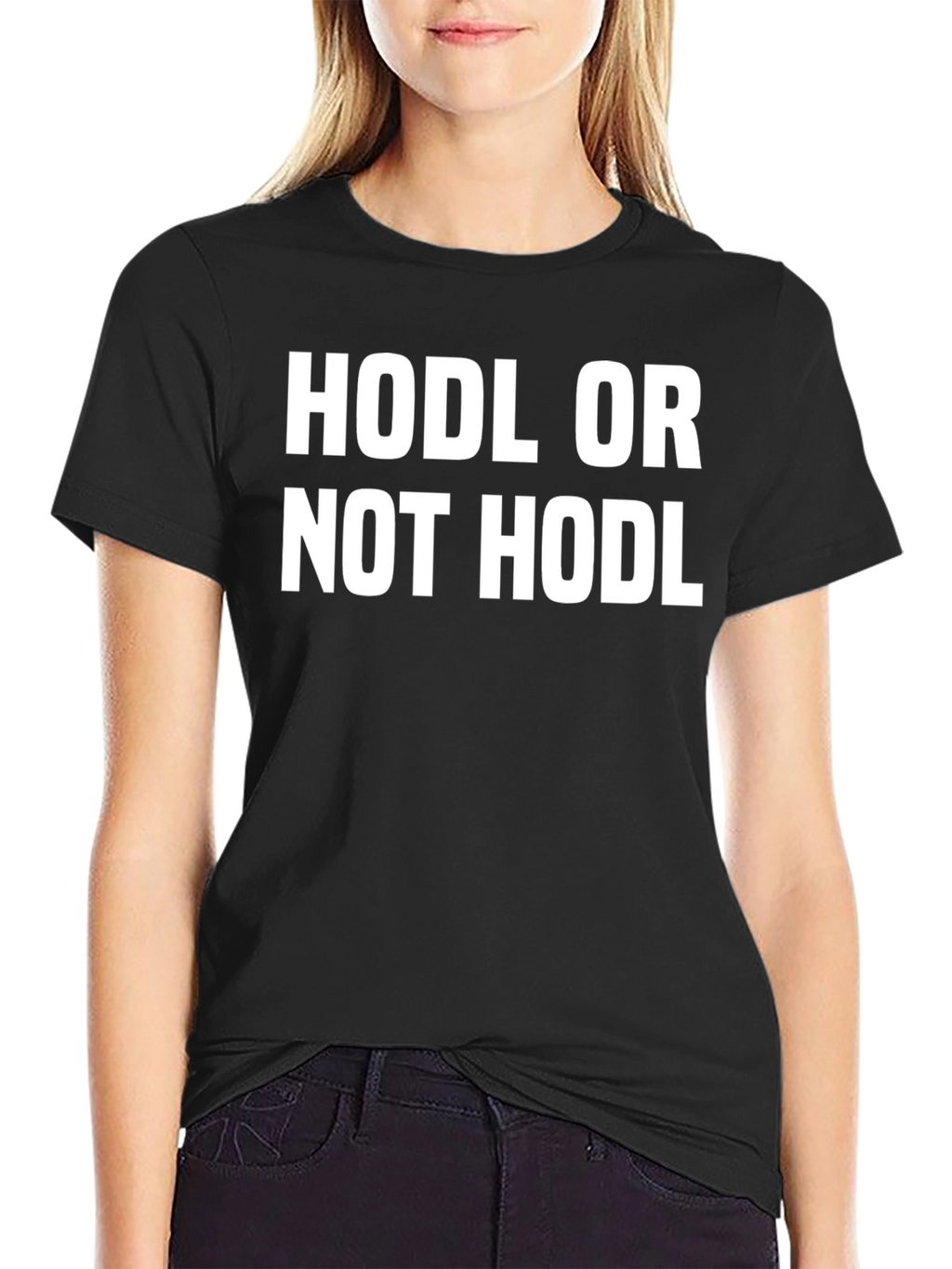 HODL or NOT HODL Black Crypto T-Shirt