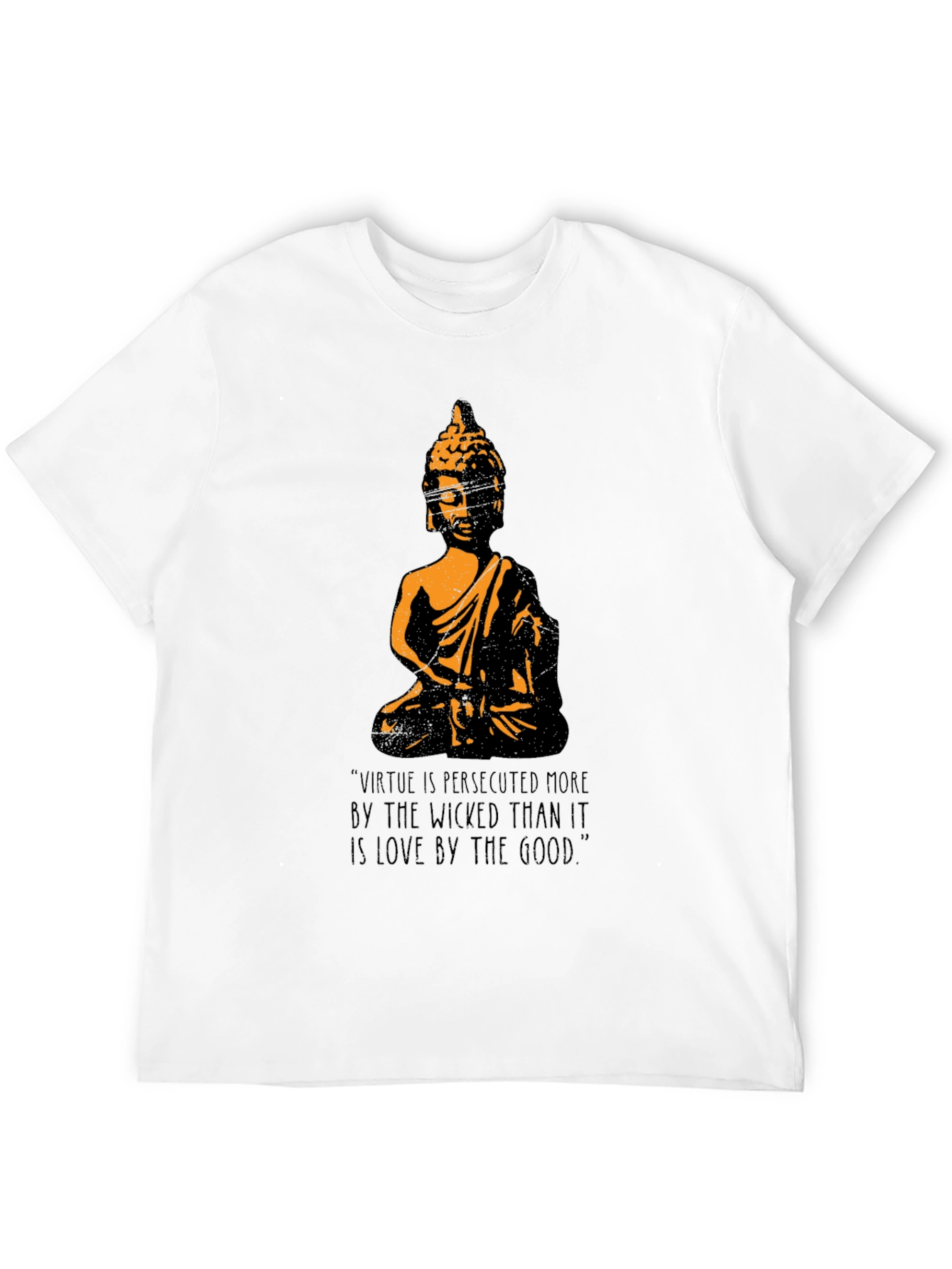 Buddha Graphic T-Shirt - Virtue Quote Tee