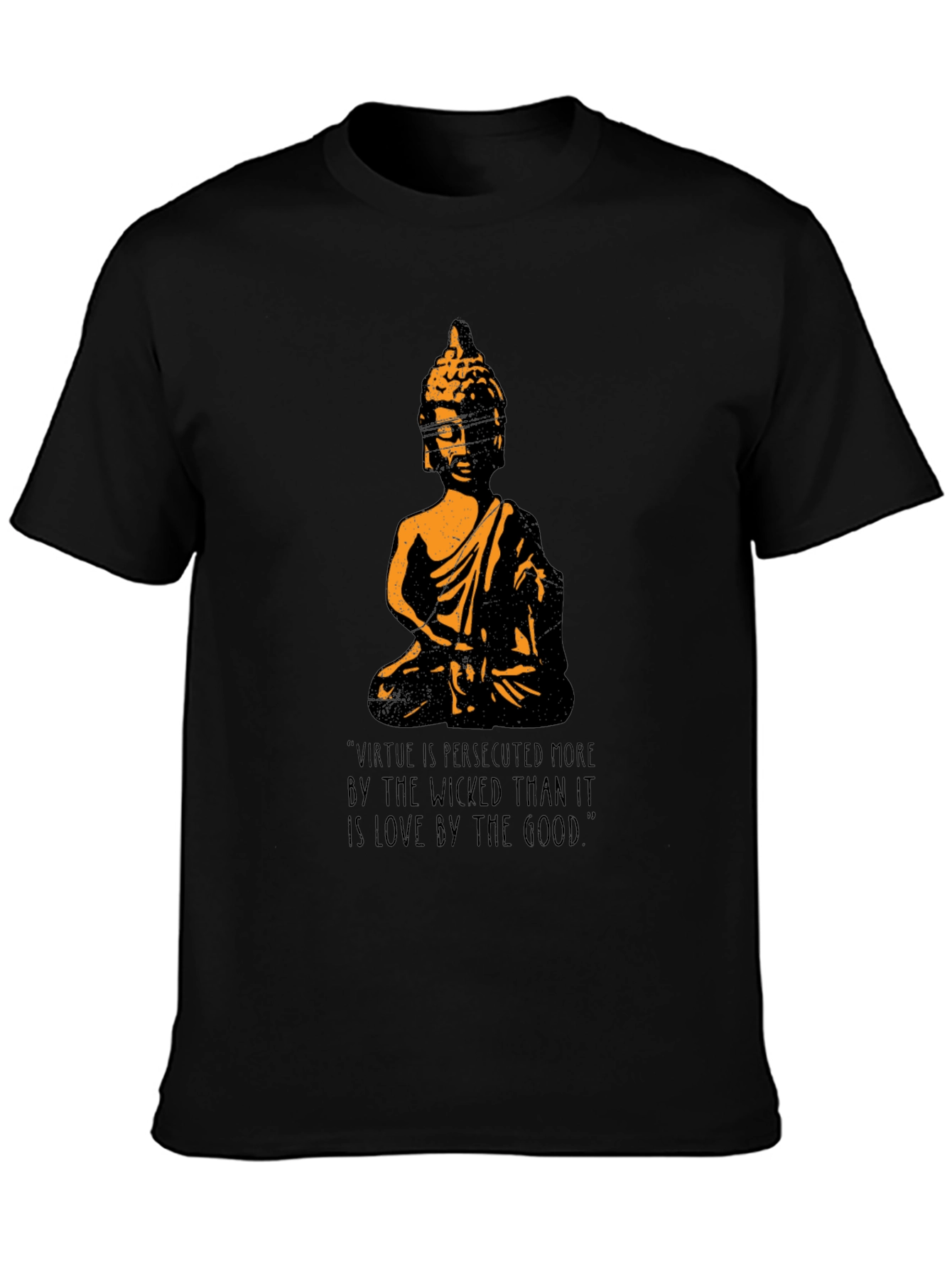 Buddha Graphic T-Shirt - Virtue Quote Tee