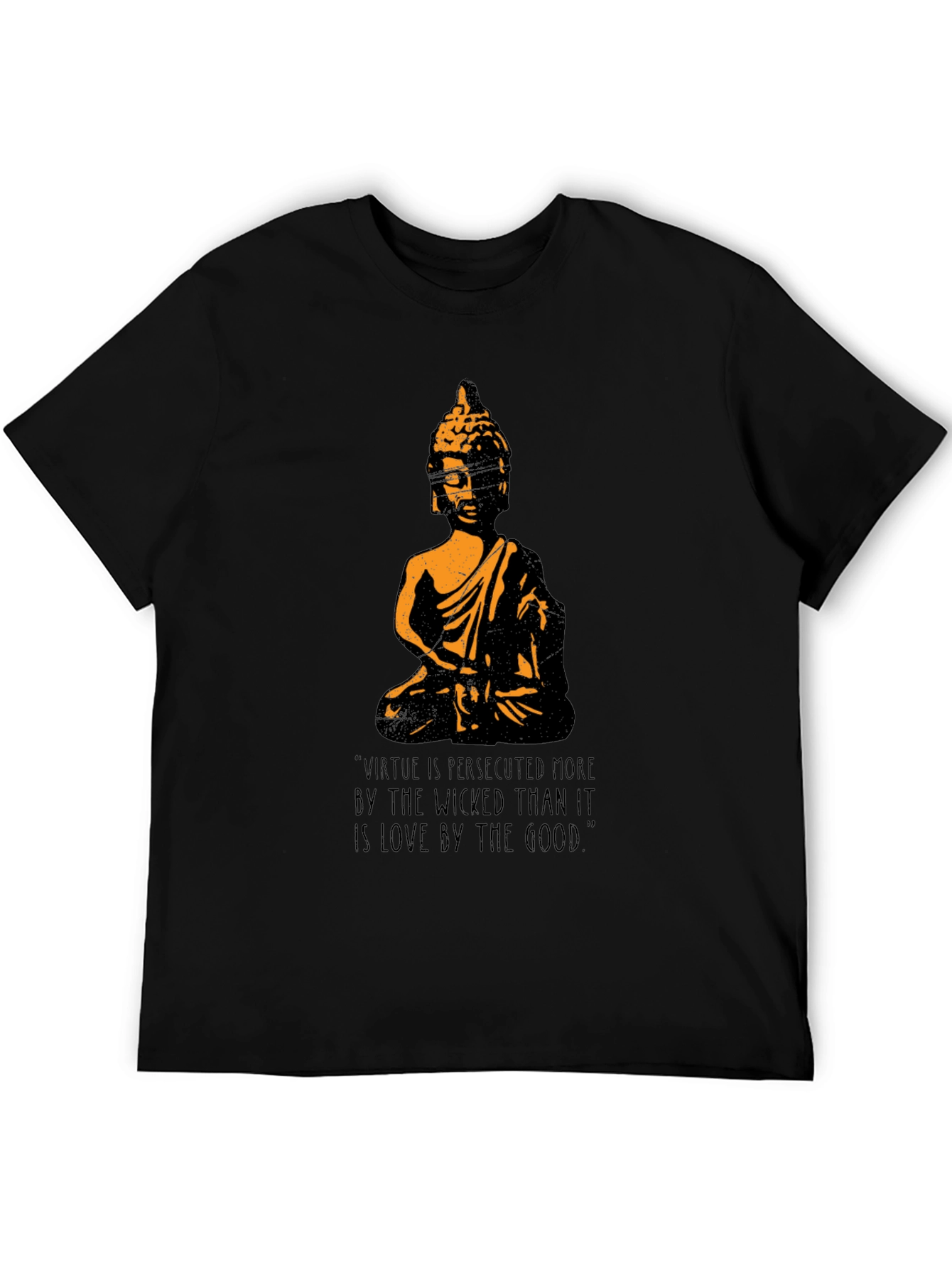 Buddha Graphic T-Shirt - Virtue Quote Tee