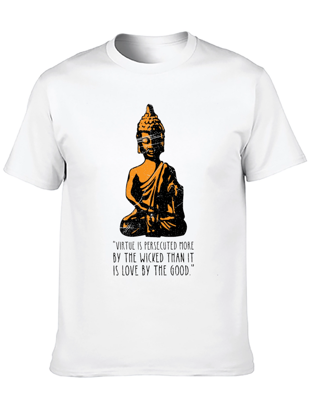 Buddha Graphic T-Shirt - Virtue Quote Tee