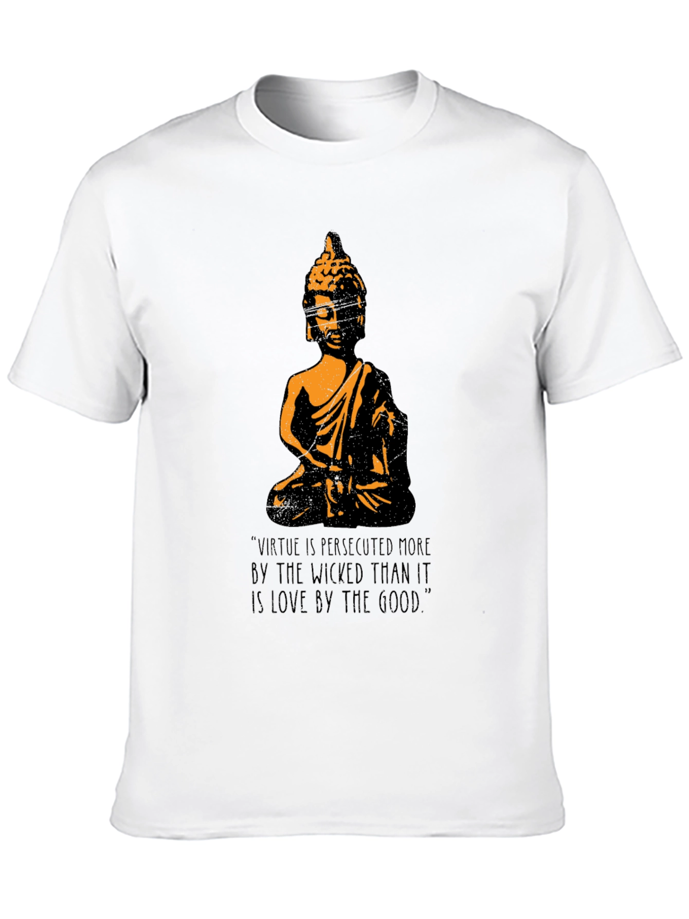 Buddha Graphic T-Shirt - Virtue Quote Tee