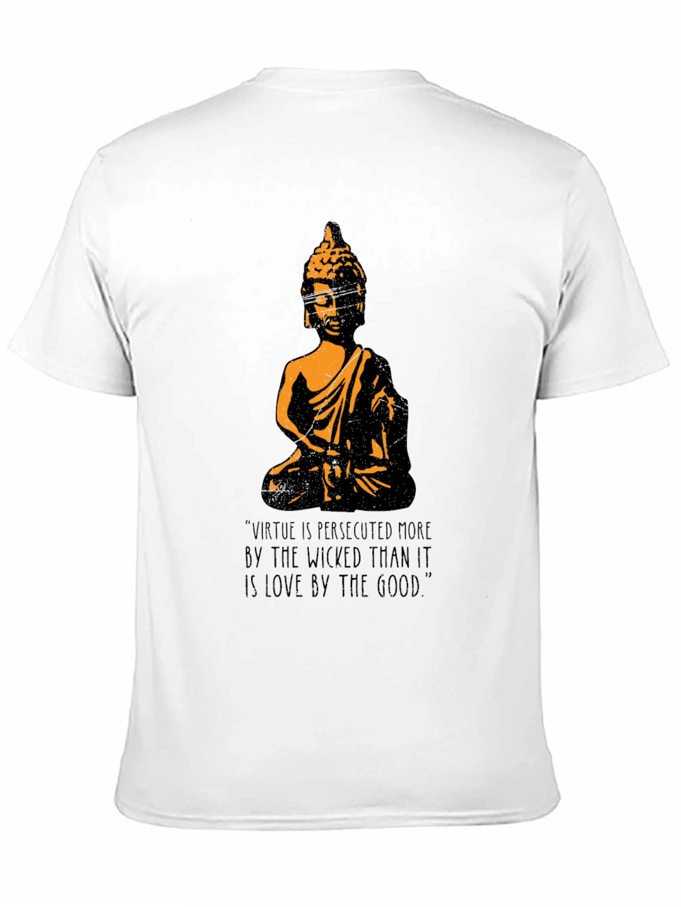 Buddha Graphic T-Shirt - Virtue Quote Tee