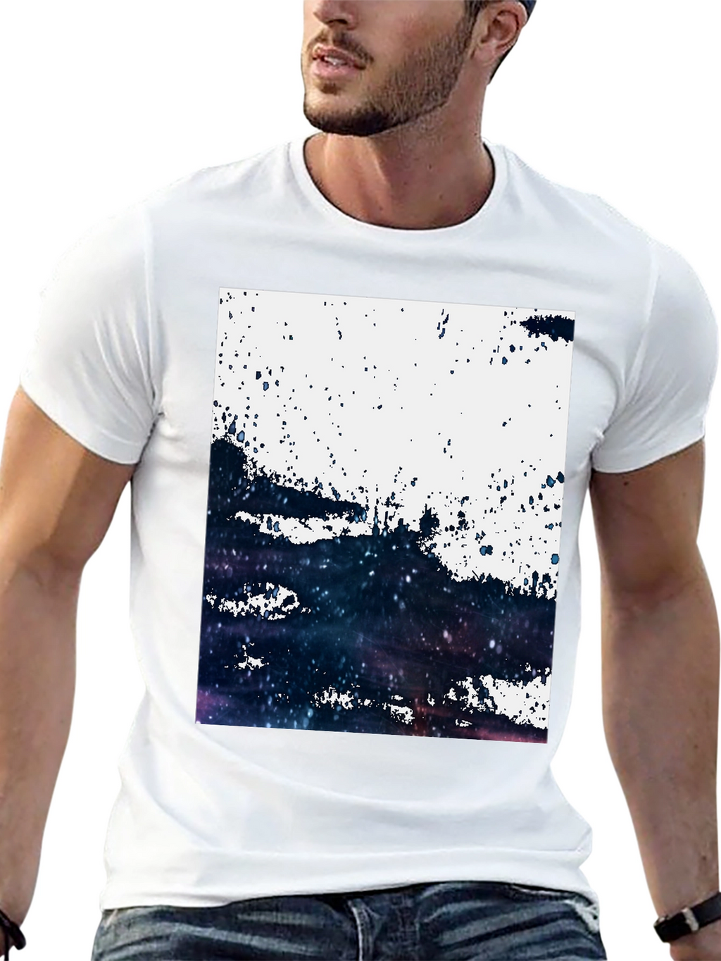 Abstract Galaxy T-Shirt: Modern Art Tee