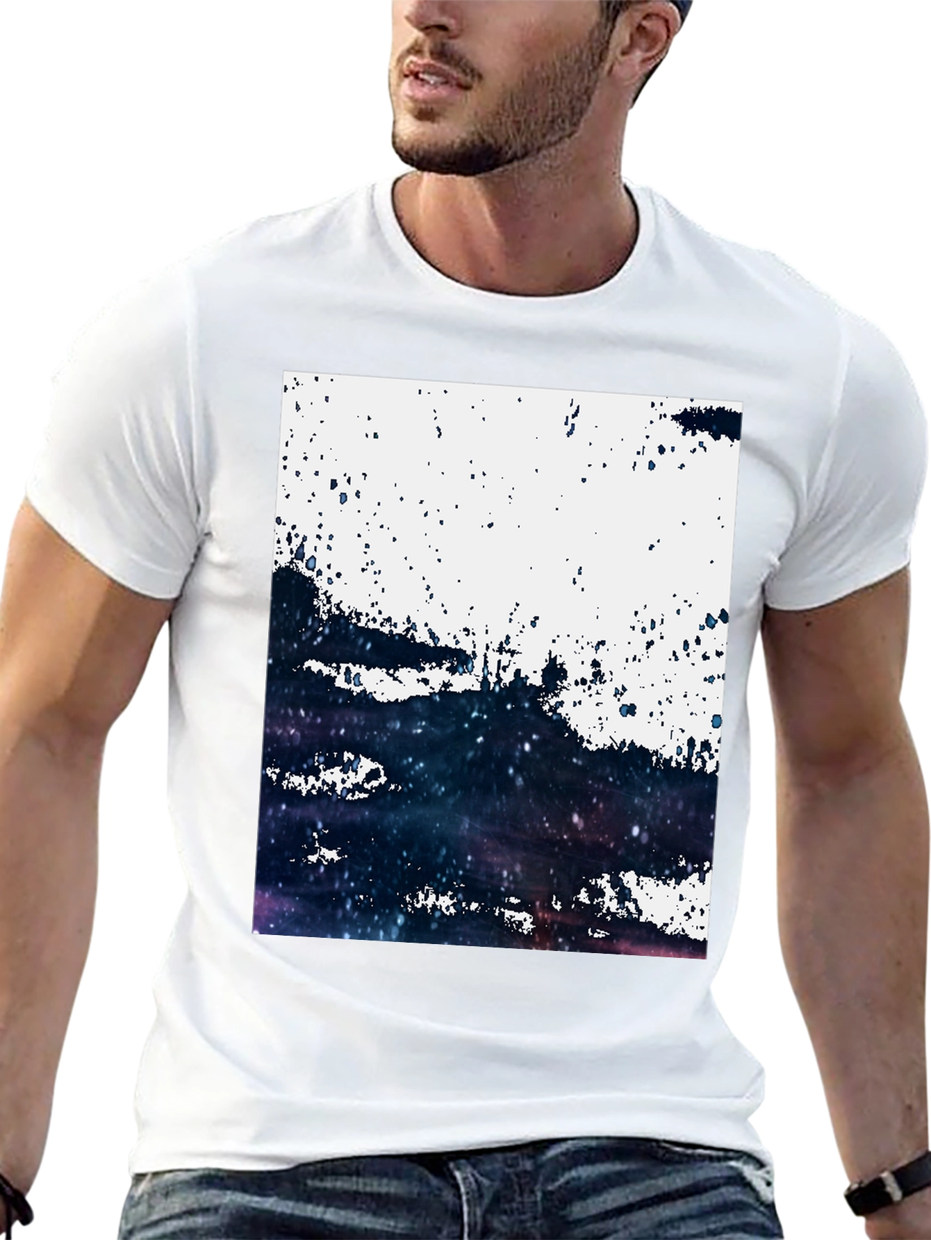 Abstract Galaxy T-Shirt: Modern Art Tee