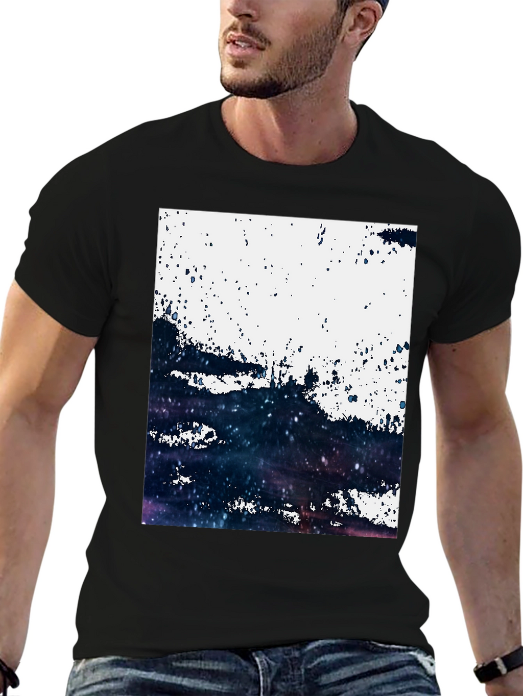 Abstract Galaxy T-Shirt: Modern Art Tee
