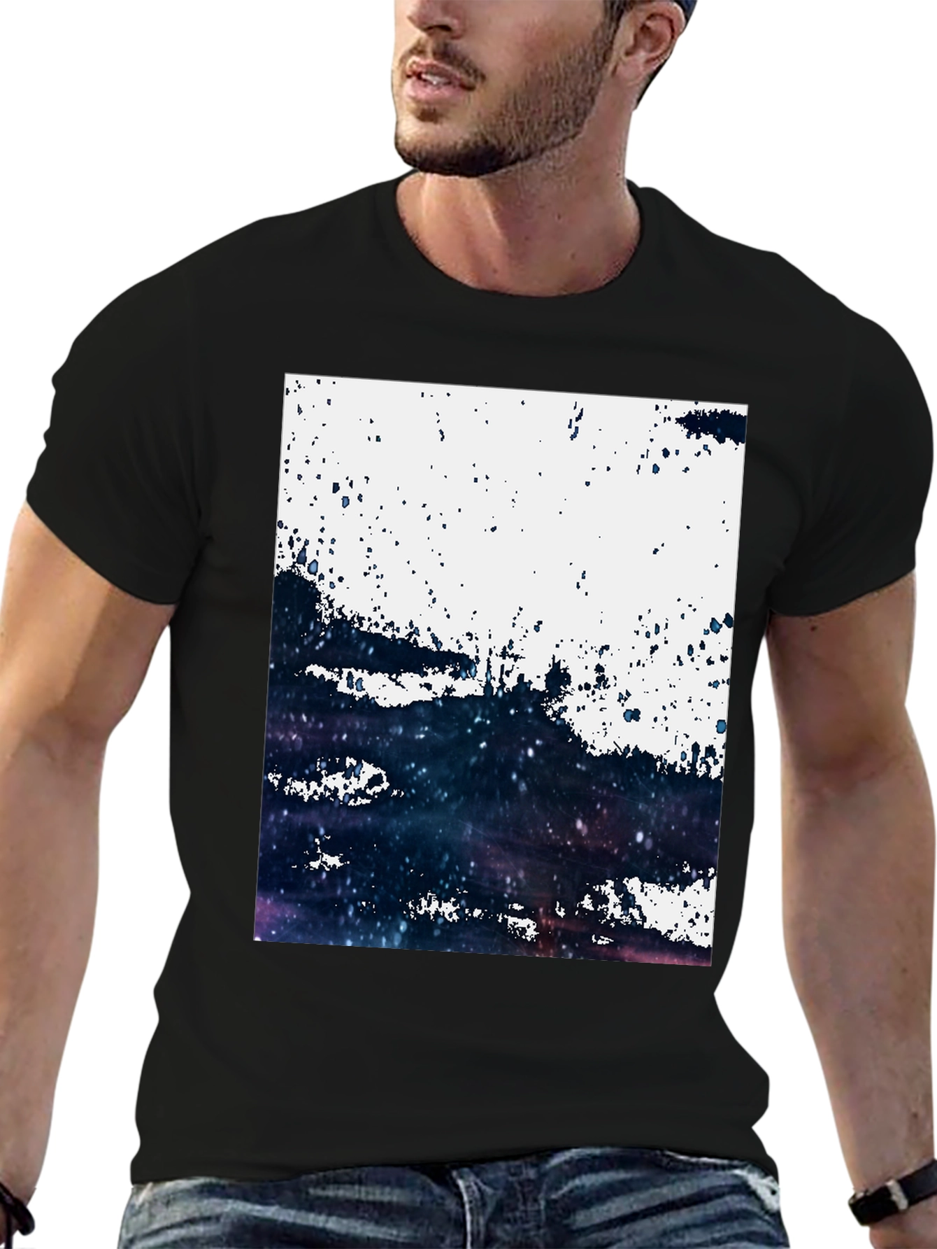 Abstract Galaxy T-Shirt: Modern Art Tee