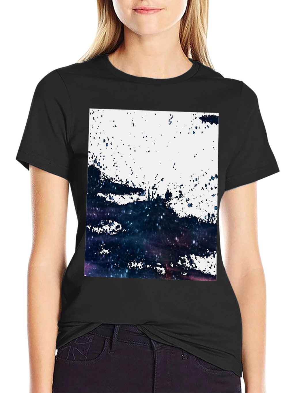 Abstract Galaxy T-Shirt: Modern Art Tee