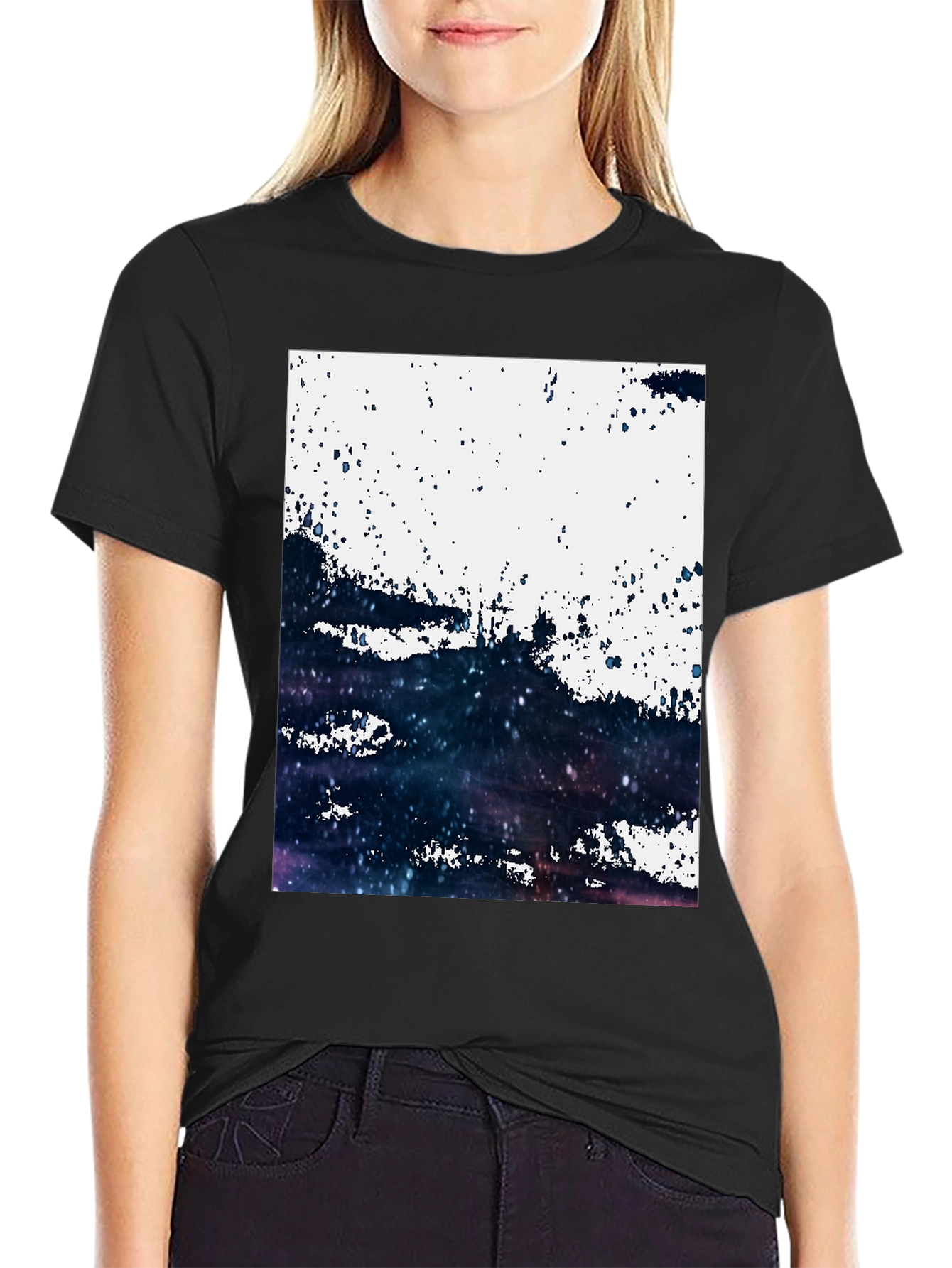Abstract Galaxy T-Shirt: Modern Art Tee