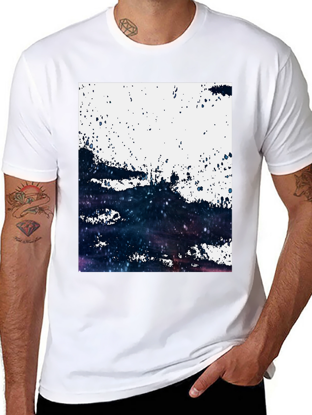 Abstract Galaxy T-Shirt: Modern Art Tee