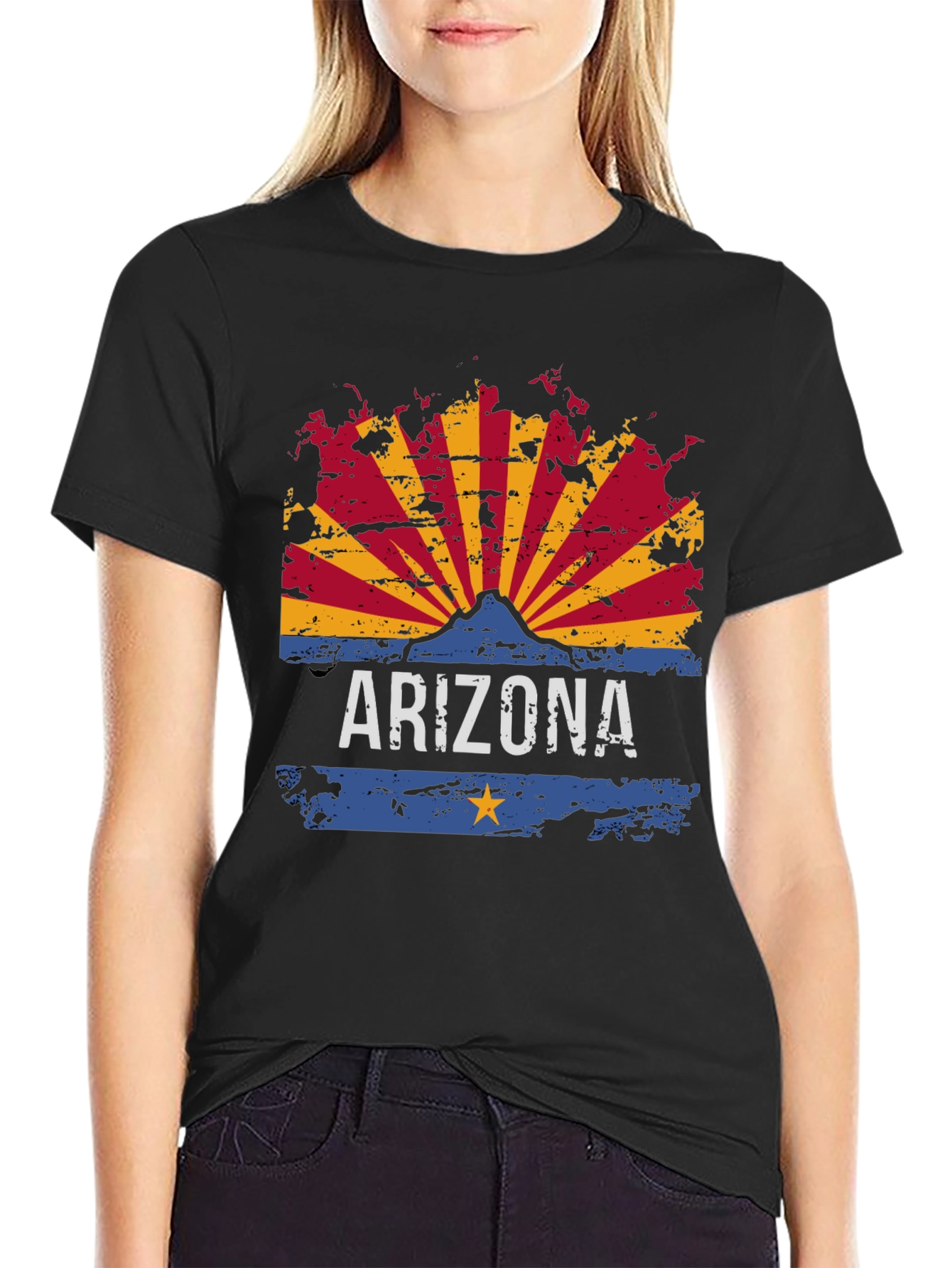 Arizona Flag Graphic T-Shirt - Vintage Style
