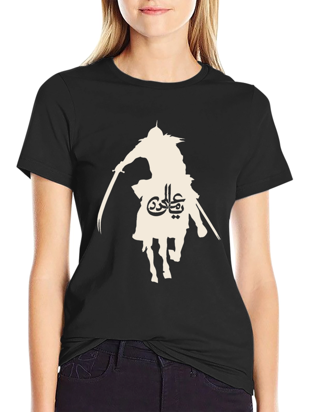Warrior Silhouette Black T-Shirt