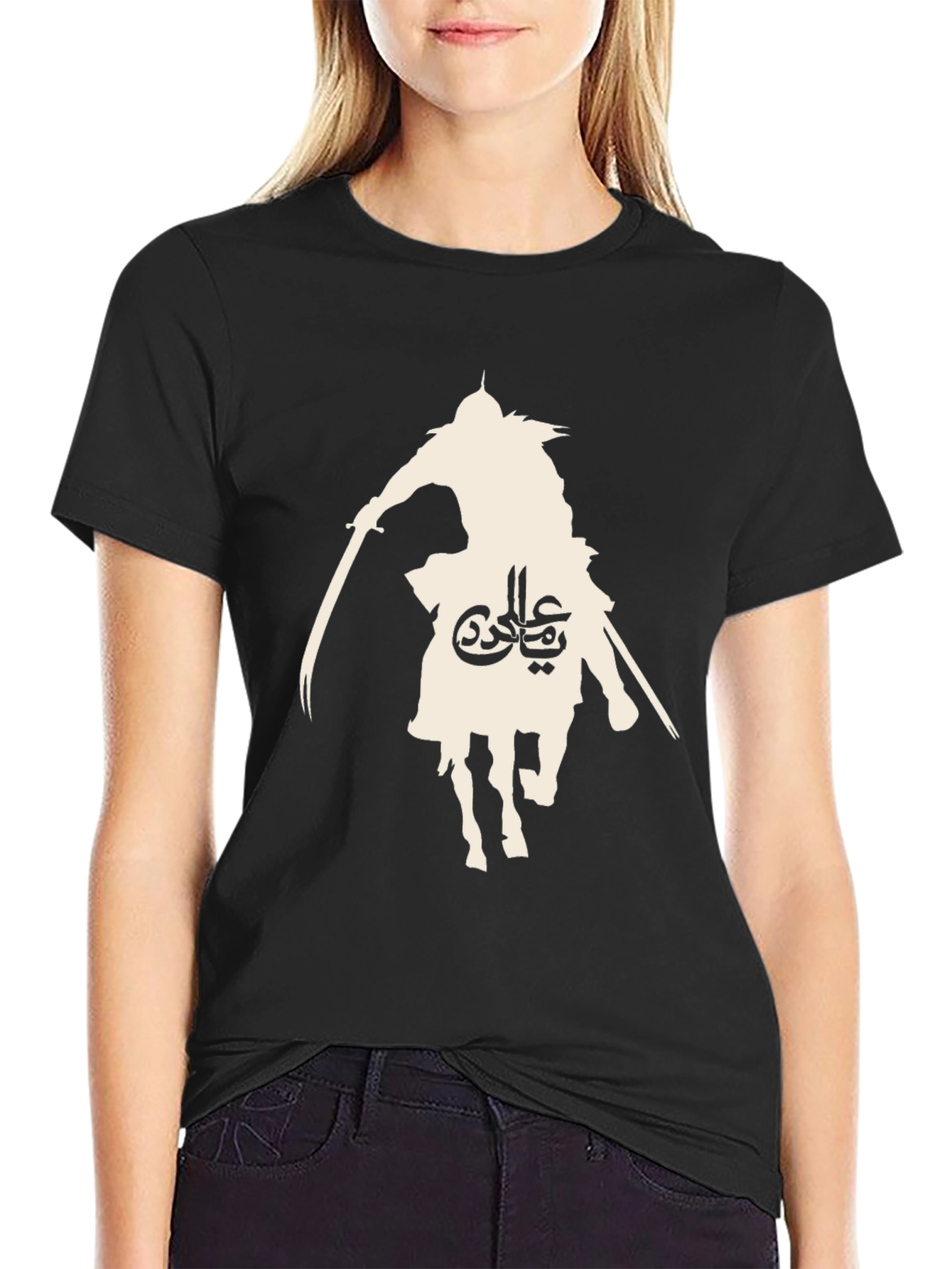 Warrior Silhouette Black T-Shirt