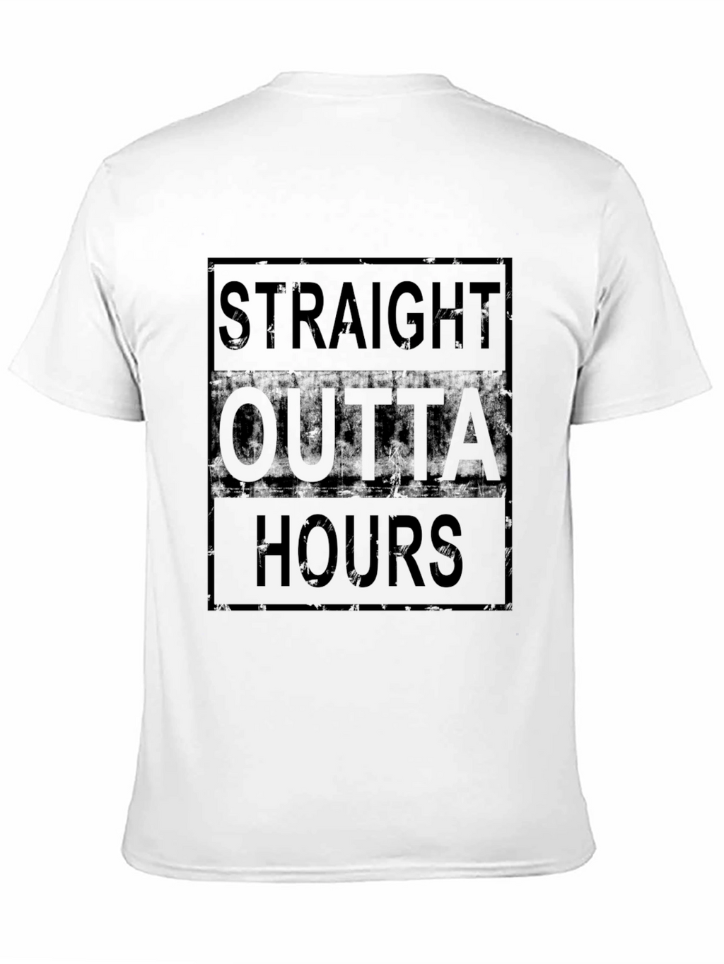 Straight Outta Hours Black Graphic Tee