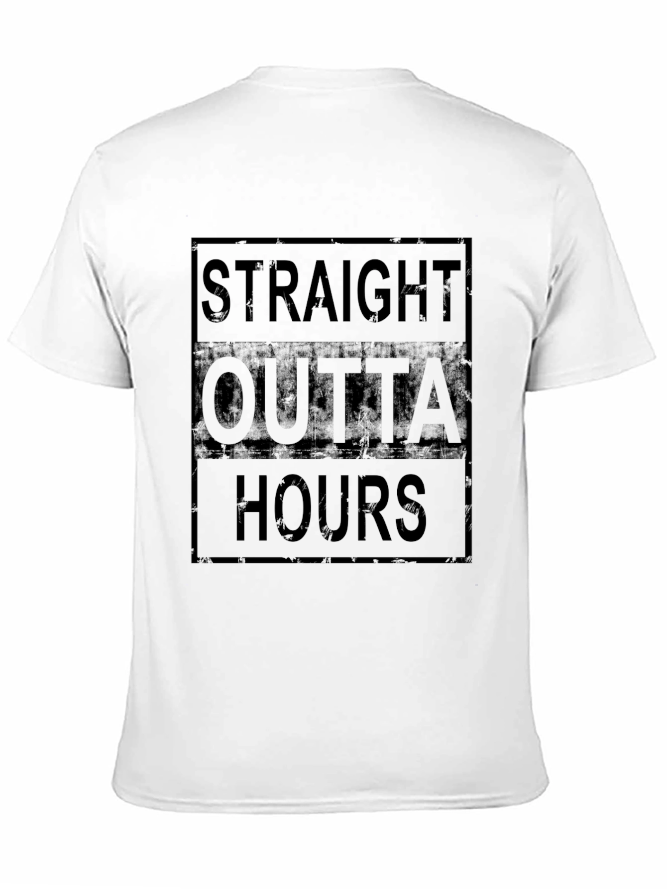 Straight Outta Hours Black Graphic Tee
