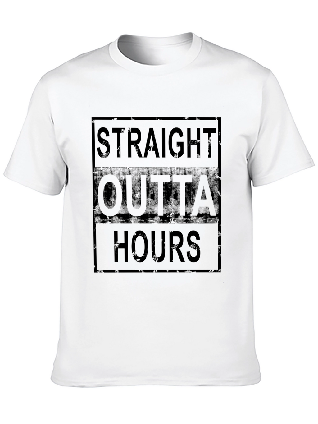 Straight Outta Hours Black Graphic Tee
