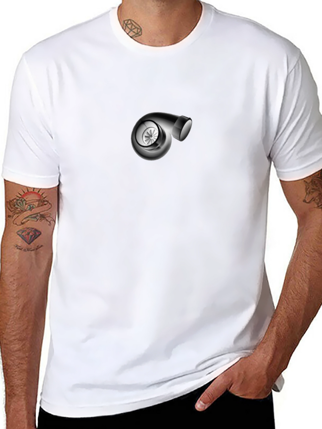 Turbo Graphic T-Shirt - Black Cotton Tee