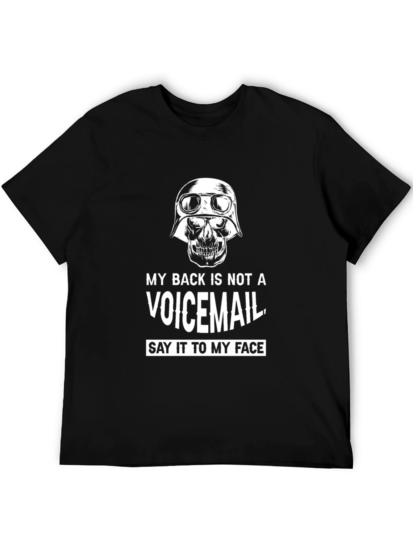 Skull Graphic Tee - Say It To My Face