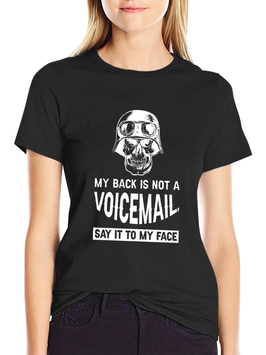 Skull Graphic Tee - Say It To My Face