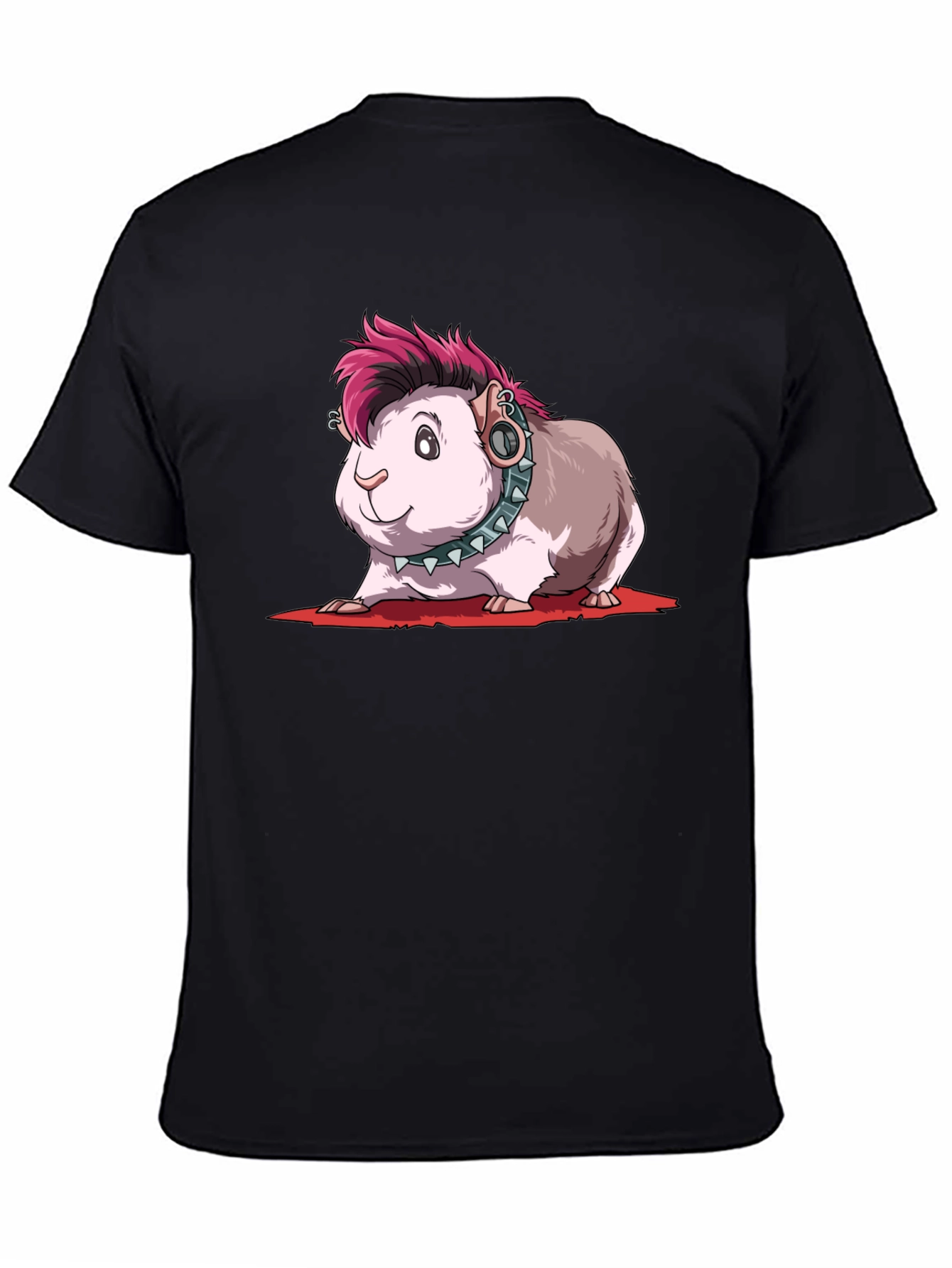 Punk Guinea Pig T-Shirt - Edgy Pet Tee