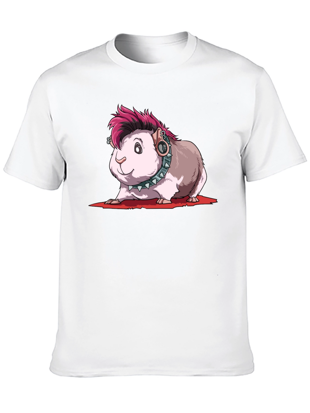 Punk Guinea Pig T-Shirt - Edgy Pet Tee