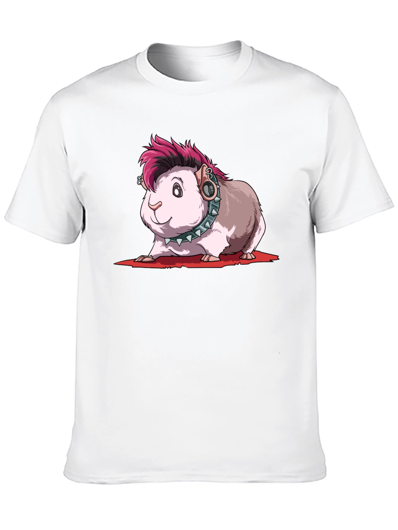 Punk Guinea Pig T-Shirt - Edgy Pet Tee