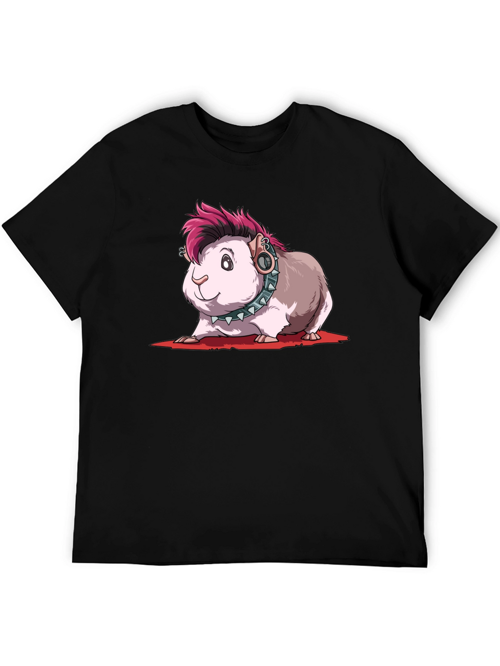 Punk Guinea Pig T-Shirt - Edgy Pet Tee