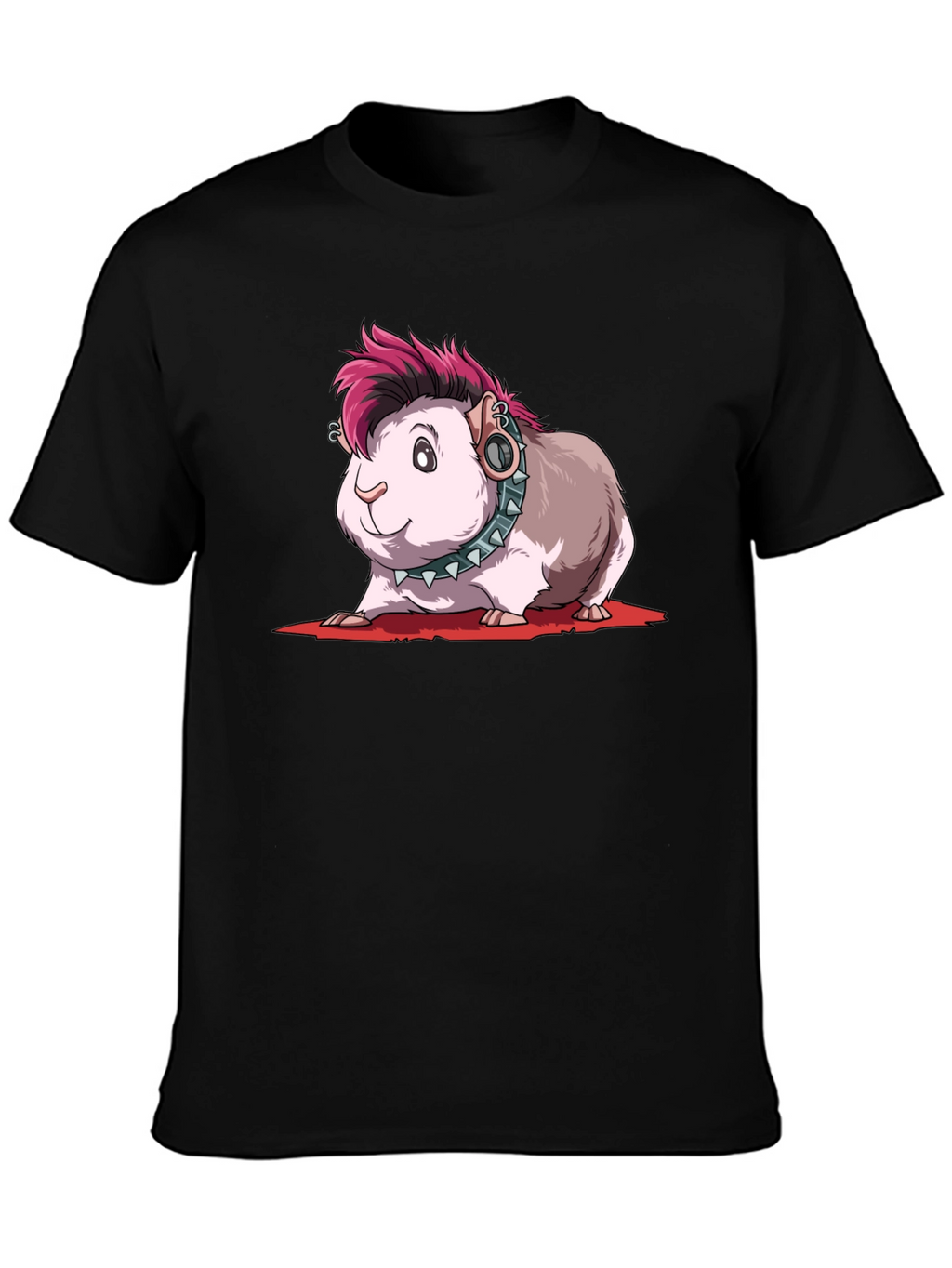Punk Guinea Pig T-Shirt - Edgy Pet Tee
