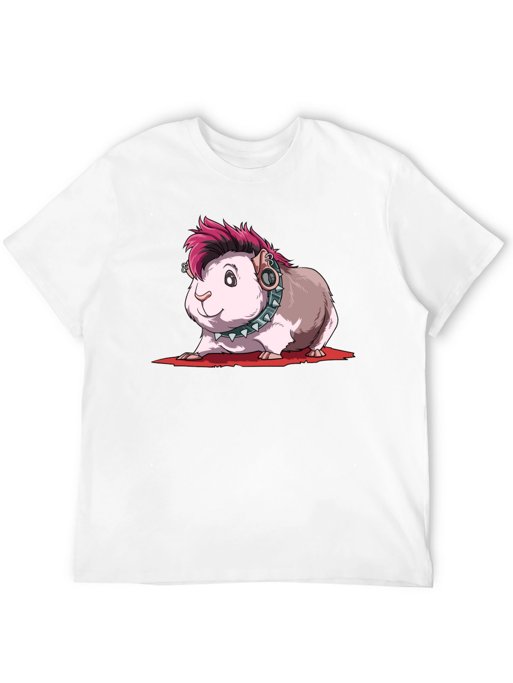 Punk Guinea Pig T-Shirt - Edgy Pet Tee