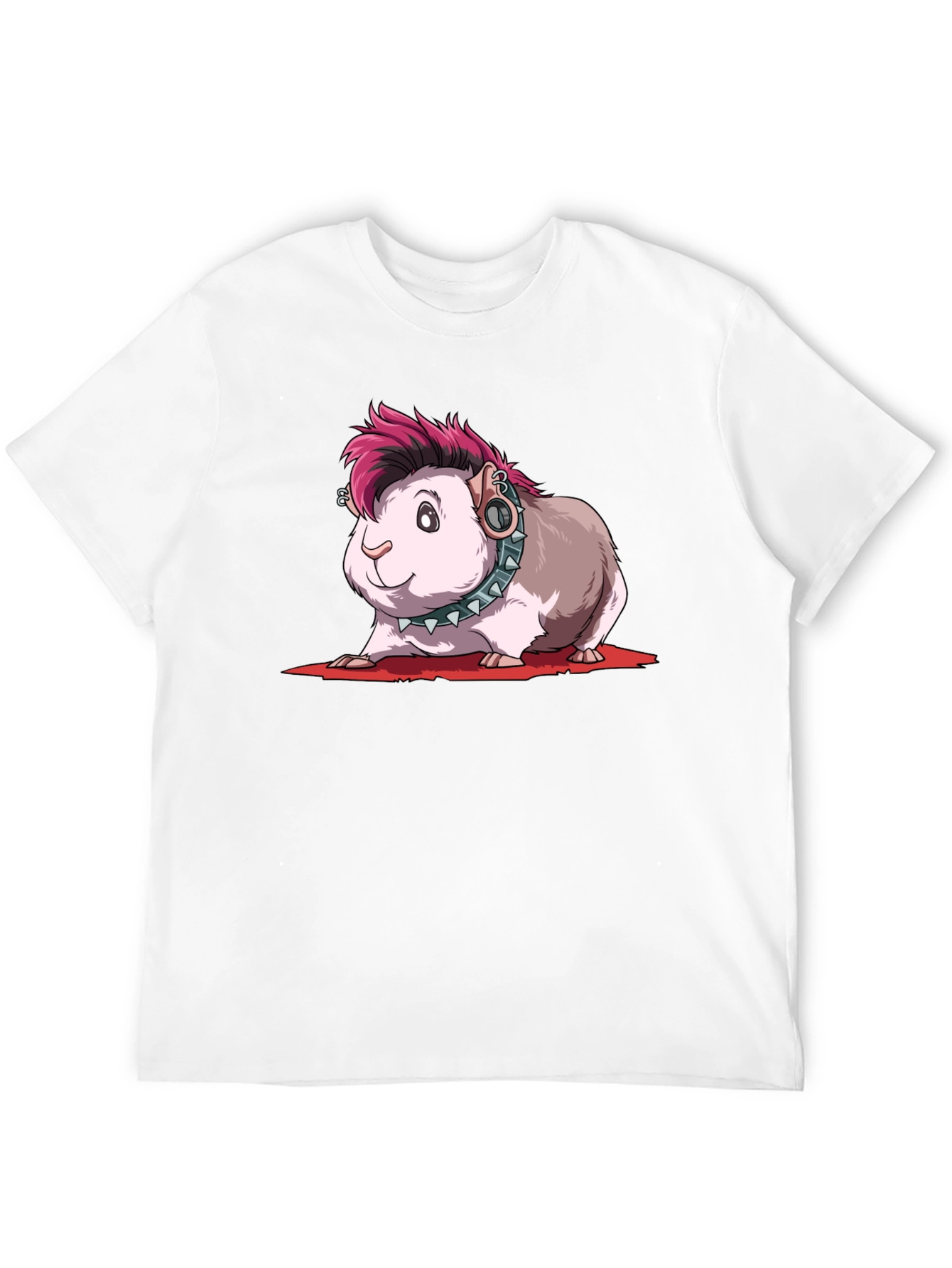 Punk Guinea Pig T-Shirt - Edgy Pet Tee
