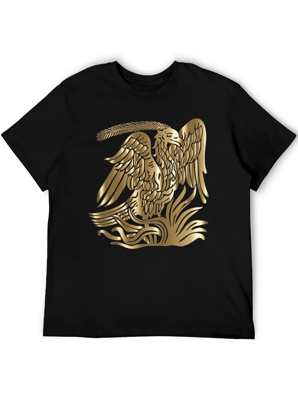 Golden Eagle Graphic Black Tee